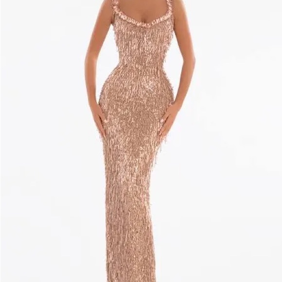 Albina Dyla Dresses & Skirts - Elegant Gold Evening Gown